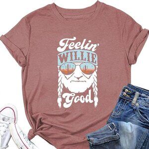 Retro Feeling Super Good T-Shirt for Women Vintage Country Music Shirts Rock